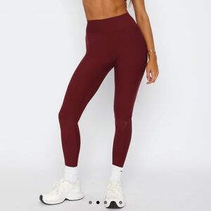 Burgundy Leggings from White Fox Boutique